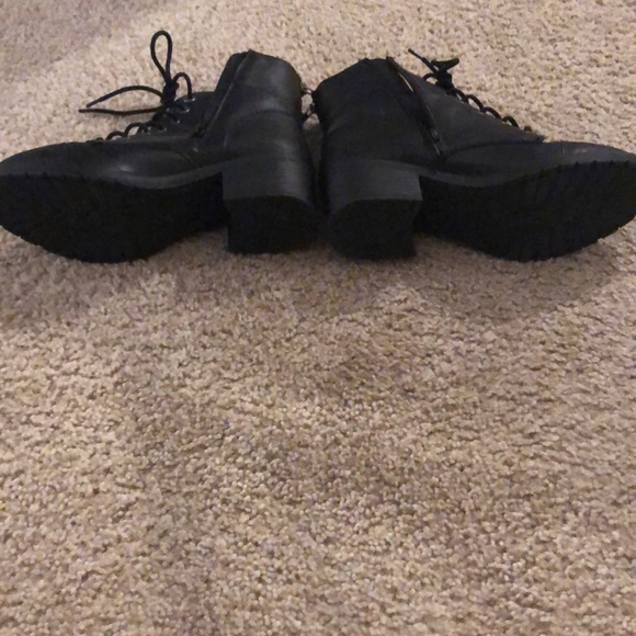 So Black Military Style Booties - Picture 4 of 5